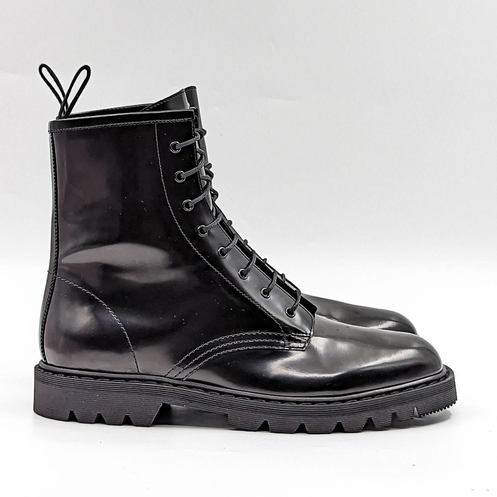The Row Women Ranger Black Leather Lace-up Combat Boots size 9.5US EUR 39.5 - Picture 10 of 12